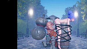 Слатка аниме девојка плеше пре дивљег јебања у делу 3