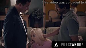 Pure Taboo příběh: Macecha a učitelka podvedou Lanu Sharapovu na hrubý DP creampie