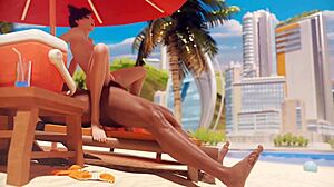 تريسر تُنيك زب عملاق في 3D أوفر ووتش!