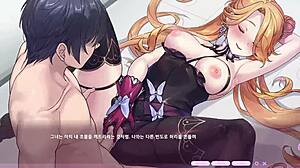 怪兽公主Ahki在激烈动作中支配