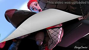 Azijska vročica POJEBANA TRDO V RIT OD VELIKEGA ČRNCA Z MASIVNIM KURCEM - Sassycomics.