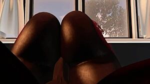 У Second Life-у, црни газда доминира црном женом са сировим оралним