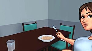 omg, my stepmom's body is unreal, watch her get covered!