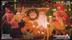 Yo, ta bożonarodzeniowa orgia z moją małą 18+ pony futanari to dzikie rzeczy!