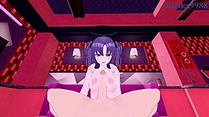 Хаясе Юука и Оки Аои доминируют в интенсивном POV хентай из Blue Archive с кремпаем!