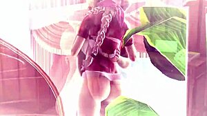Aerith Gainsborough berijdt wild in ultieme fap cumpilatie fantasie