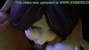 ป้า Cass กลืนควยลึกบนเข่าจาก Big Hero 6