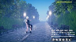 Cute Anime Girl danst voordat ze geneukt wordt in deel 1