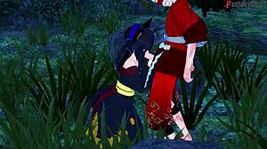 Rias Gremory 和服性爱在节日 HSDxD NTR 疯狂 E9