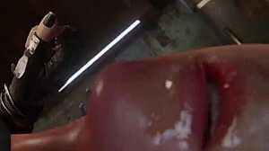 Hentai ซิงค์กับเพลงตอนที่ 5: Jill Valentine ถูกมัดสำหรับกลืนลึก