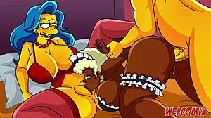 نيك خادمة المنزل ذات المؤخرة الكبيرة في أكشن بارودي سيمبسونز حار