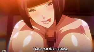 Jebana sosedova žena v intenzivnem anime hentai srečanju z veliko akcijo