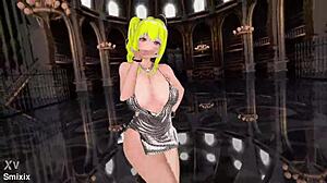 يا إلهي، رقص سانت لويس نصف عارية في أزور لين ثلاثي الأبعاد نار خالص!