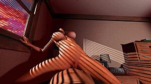 Pozri na tú sladkú líšku píču v 3D hentai animácii!