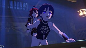 Аниме гей секс разворачивается в страстной встрече