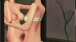 Футанари Хлоя соблазняет извращенную Рейчел для жесткого анала. Life is Strange глубокий минет в Sims хентай.