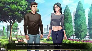 Γεια, δες τη σκληρή δράση στο Our Red String gameplay μέρος 7 με μεγάλο καυλί που χτυπάει