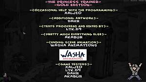 Безцензурный минет принцессы в Трейнер Голд Часть 48