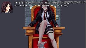 Noxurtica Bri dominuje s footjobem a uctíváním nohou ve hře