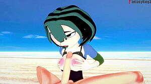 Горячий Минет Гвен на Пляже в Тотал Драма