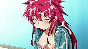 靠，大奶在狂野动漫群交后入式乱晃！