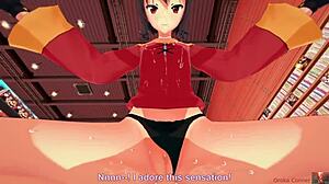 惠惠角色扮演者感受到强烈激情在感性表演中