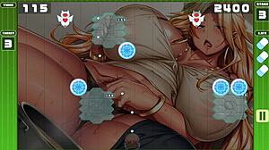 파라다이스 슈팅 헨타이 게임에서 깊은 크림파이로 그녀 터뜨려