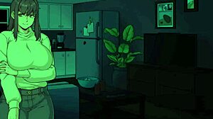 Amy dráždí Chloe do divoké futanari seance