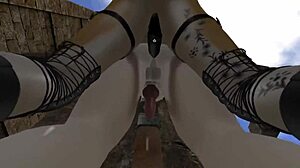 Furry yiff bawa tetek besar dan aksi strapon femdom