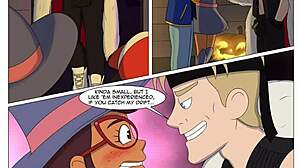 Haileys cumtastiske halloween orgie fest tegneserie