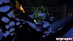 บลูจอบในอ่างน้ำร้อนกับมอนสเตอร์ต่างดาวในวีอาร์แชท