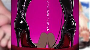 Фемдом в ботфортах заставляет подчиниться с камшотом в цензурном челлендже