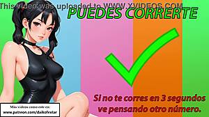 Fjerde prøve til at onanere i Squid Game JOI! Intens rolleleg på spansk