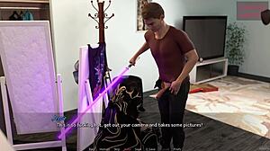 פטיש לוקטור 52 - קוספליירית כורעת למציצה מבולגנת