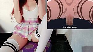 Обманом втянут в оргию с 4 девушками в хентай! 😲