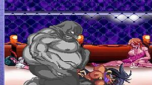 Pernah cuba kongkek akhir dalam permainan hentai dengan Azukina coklat di luar?