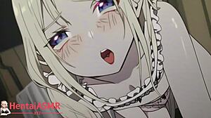 Стонет от экстремальных царапин суккуба в аниме-лингери