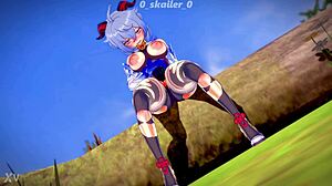 Genshin Impact: Ganyu Se Masturbuje S Velkými Prsy V Divoké Animaci