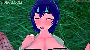 أنكو ميتاراشي تنيك في POV مع ناروتو فانتازيا مشهد كامل