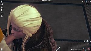 Blonde In Wit Lingerie Zweept En Neukt In Honey Select 2 Game