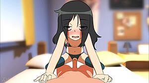 Tomoko in einer coolen Anime-Szene, die sich lohnt