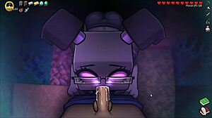 Hornycraft Parodie Hentai Game Ep 40 Nerdy Meid Deepthroats In Bos