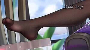 Аниме фут JOI с фемдом унижением от Кэ Цин