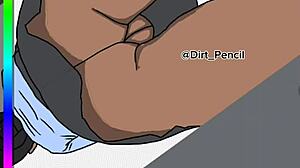 ภาพวาดดิจิทัลของสาวนักเรียน 18+ ในชุดนักเรียนมุมมองขึ้นกระโปรงจากข้างหลัง