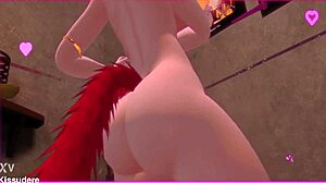 生意気な子がシャワーで誘惑的に踊って熱いシーン