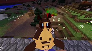 Стив пожирает Квадратную Пчелу в дикой 3D фурри акции с интенсивными кумшотами