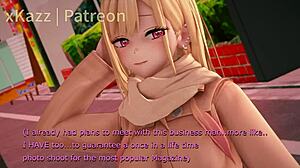 مارين كيتاغاوا في كوسبلاي كريسماس تغري رجل عجوز في غرفة موتيل