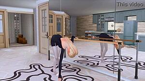 Küstah adam hamile sevgilisini orospu arkadaşıyla aldatıyor, sert anal ve derin boğaz sims hentai sfm'de