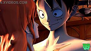 نامي تعلم لوفي حركات خام في بارودي ون بيس هينتاي. دروس مجنونة تبدأ