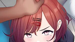 Anime sekretářka cucá pro rychlý kancelářský blowjob vzrušení